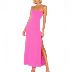 NWT Addison Maxi Dress in Pink Superdown Size Small